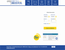 Tablet Screenshot of hotelbristol.ch
